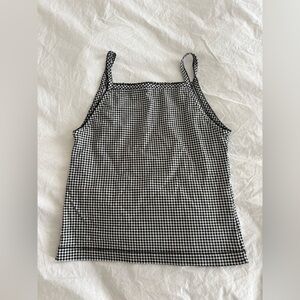 Doen Black and White Gingham Camisole